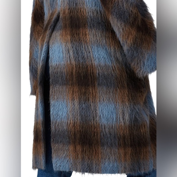 VINCE Mohair Alpaca Wool Blend Plaid - Picture 14 of 15